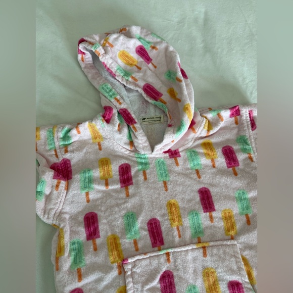 monica + andy Other - monica + andy Kids Terry Swim Coverup Hoodie in Pastel Rainbow